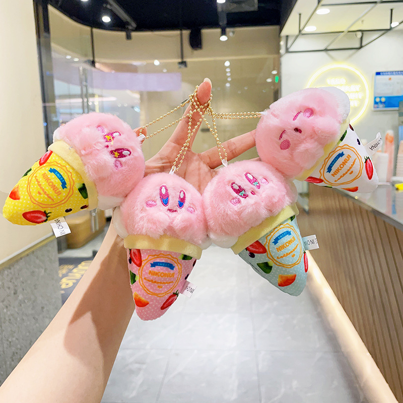 Anime Merchandise Keychain - 12CM Kirby IJs Pluche Charme Cone