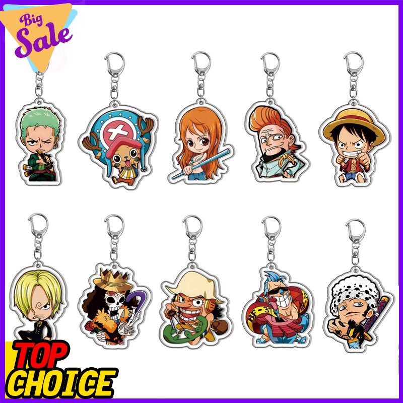Luffy Anime Merchandise - One Piece Luffy Roronoa Zoro sleutelhanger