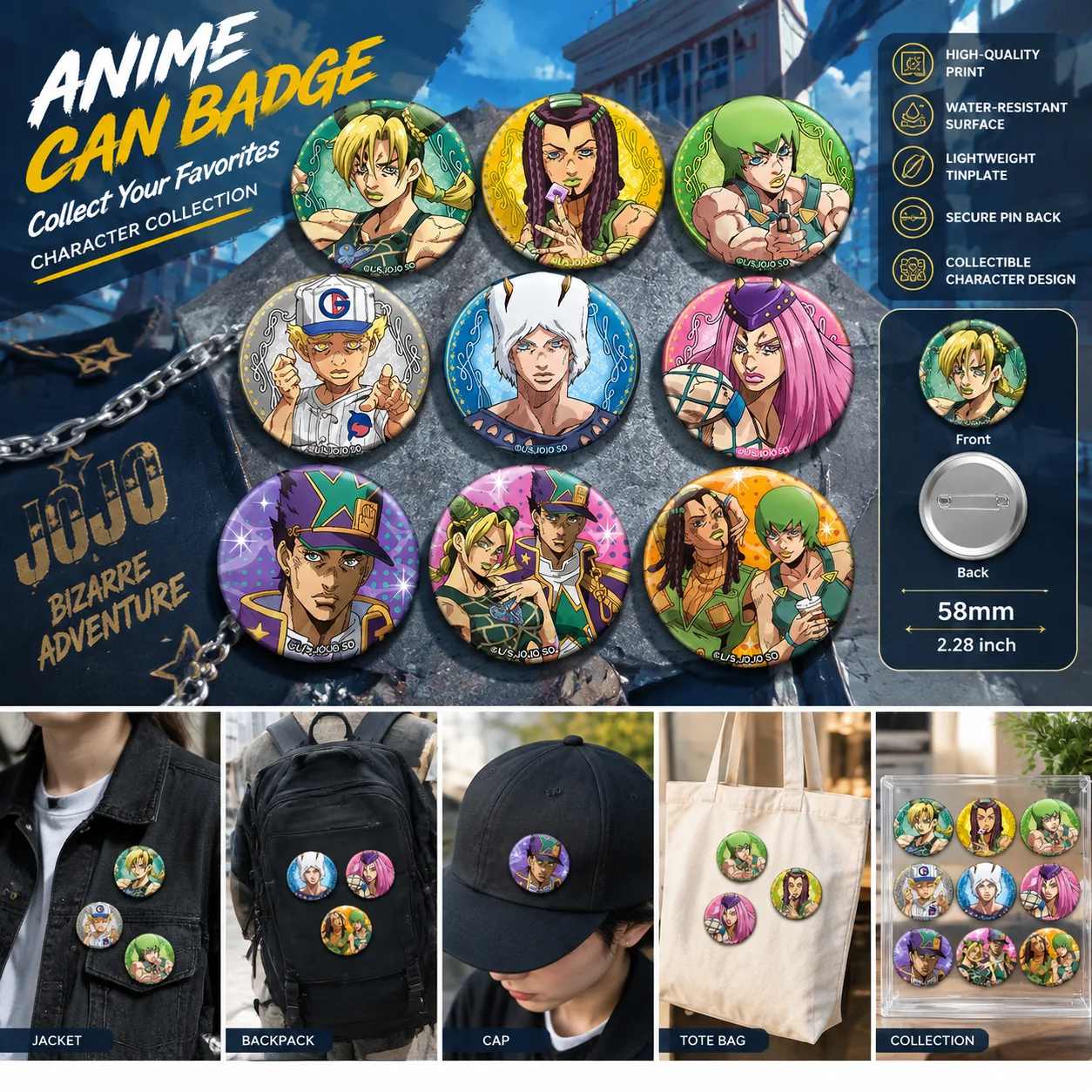 JoJo Bizarre Adventure Stone O - Anime Merchandise Keychain recensie en prijs